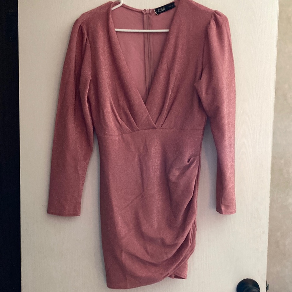 Pink mini dress